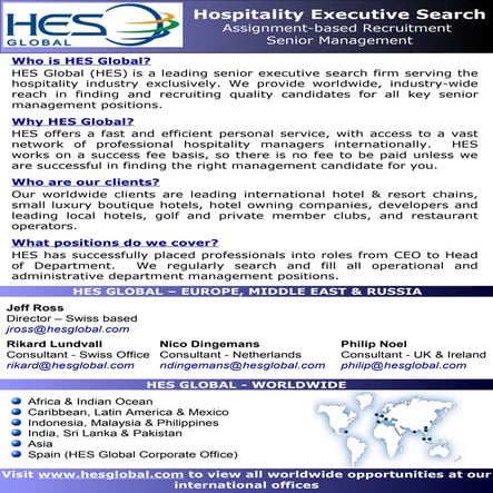 Joint Collateral HES Global &amp; HGR 2009