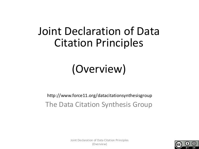 Joint data citation principles slide set v2