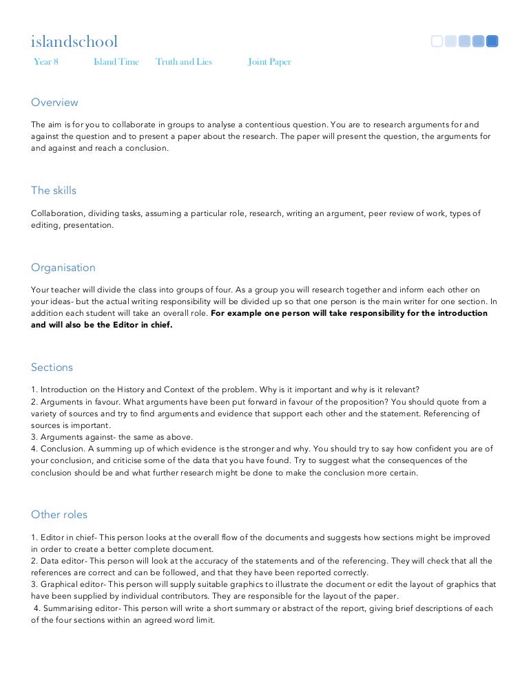 Joint discussion paper