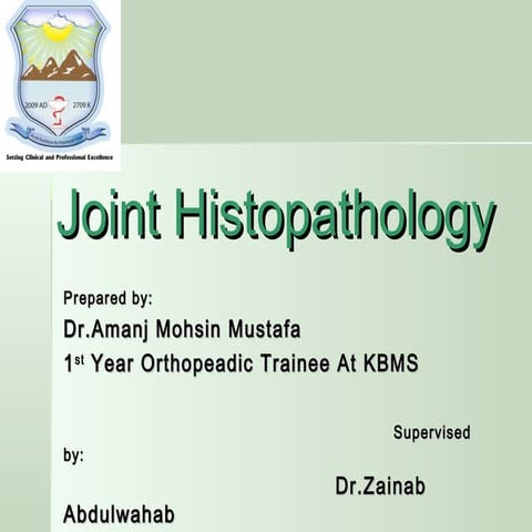 Joint histopathology