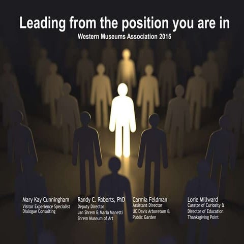 Leading from the position you are in