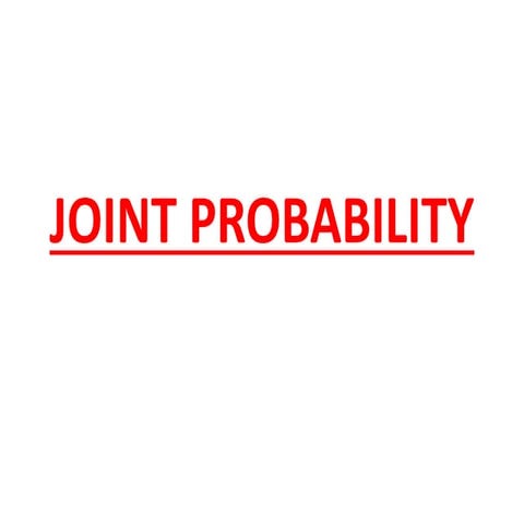 Joint probability