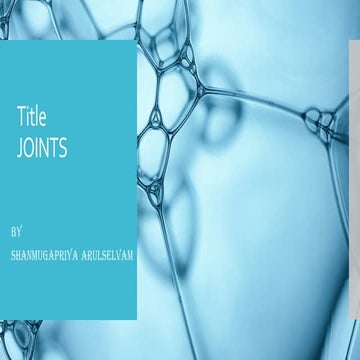 joints of human beings with different types