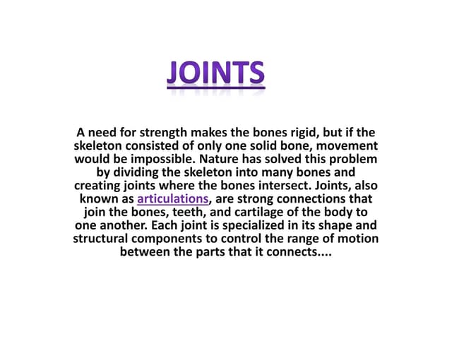 Joints | PPTX