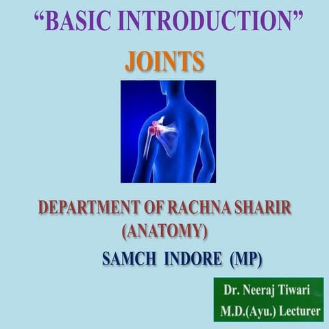 Joints (arthrology)