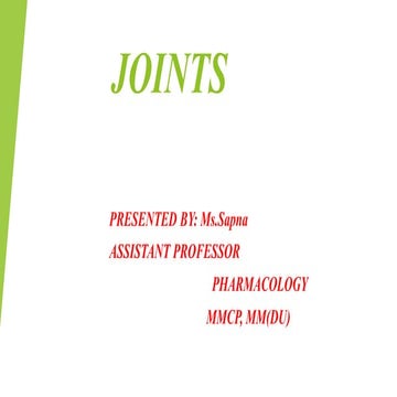JOINTS CLASSIFICATION AND DISORDERS.pptx