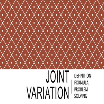 Joint variation