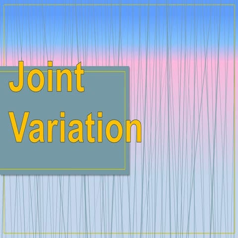 Joint variation final