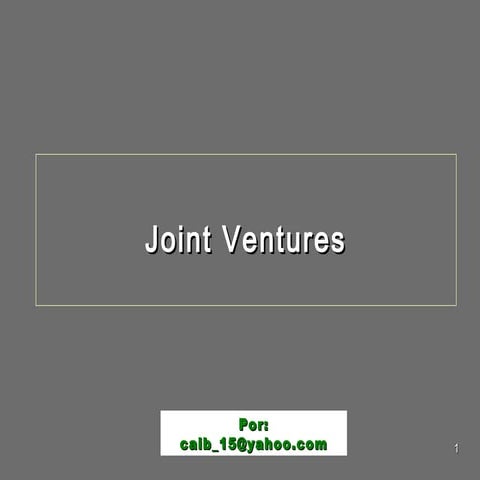 Joint venture