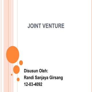 Joint venture ppt