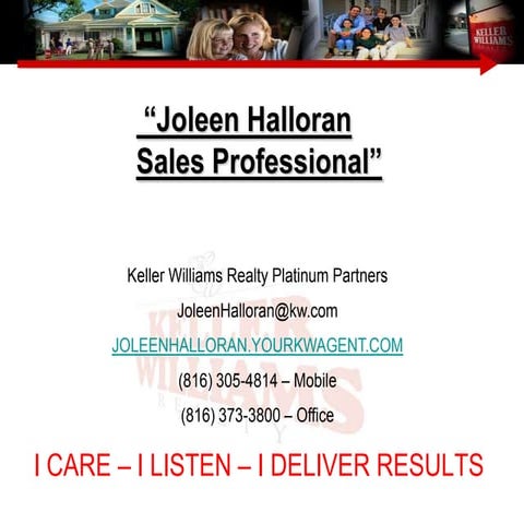 Joleen Halloran    Seller Presentation