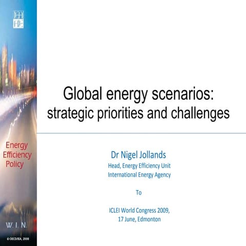 Global Scenario - Energy, (ICLEI World Congress 2009)