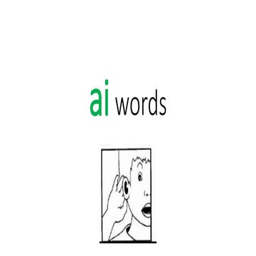 Jolly phonics ai words