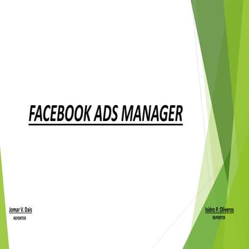 FACEBOOK ADS MANAGER