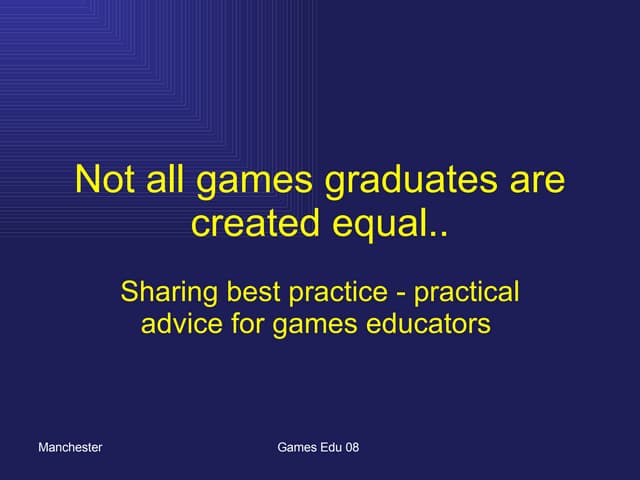 Games:EDU:08 North: Jon Purdy