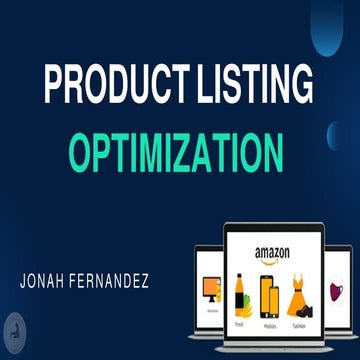 Effective Product Listing Optimization for E-commerce Success | PDF