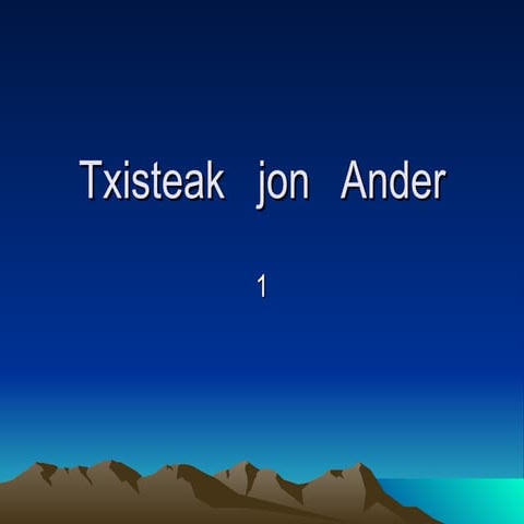 Jon ander txistea