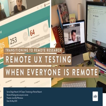 Jonas Rauff Mortensen - Remote ux-testing when everyone is remote