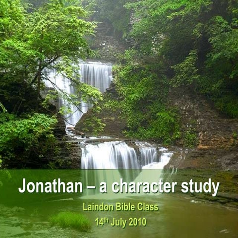 Jonathan – a character study | PPTX