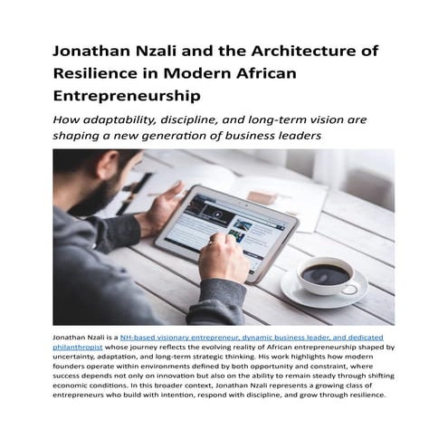 Jonathan Nzali on Strength, Strategy, and the Future of African ...