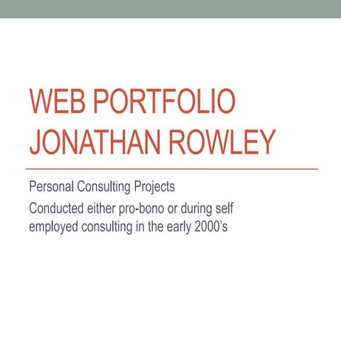 Internet and personal projects