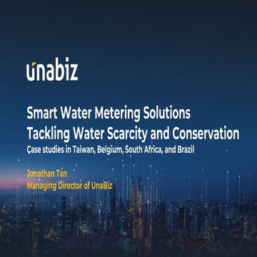 TACKLING WATER SCARCITY AND CONSERVATION IN TAIWAN, BELGIUM, SOUTH AFRICA, AN...
