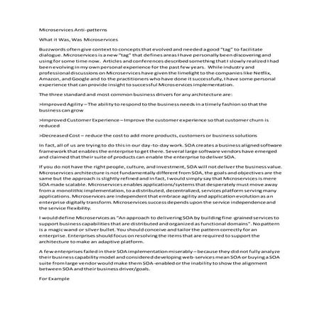 Jon Cohn Exton PA - Microservices anti