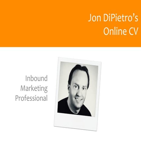 Jon DiPietro's Online CV