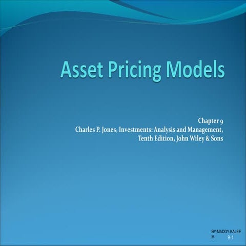 Asset Pricing Models