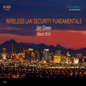 Wi-Fi Security Fundamentals