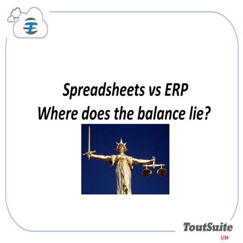 Spreadsheets vs ERP - Jon Kidd at Eusprig 2014