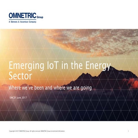 Emerging IoT in the Energy Sector