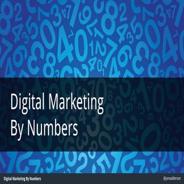 Product Marketing by Numbers - Objectives, Goals and KPI frameworks