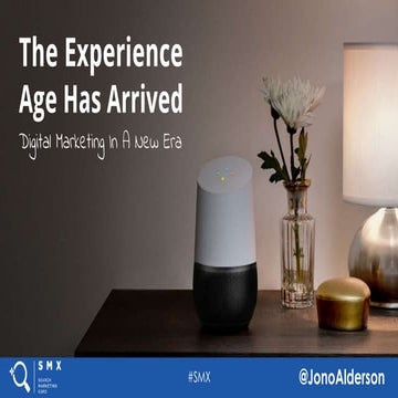 The experience age has arrived...