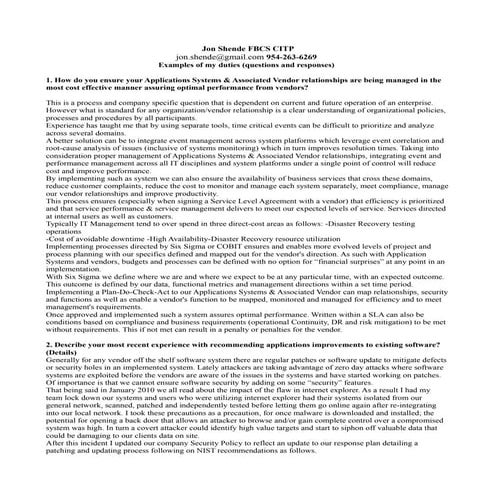 Jon shende fbcs citp q&a