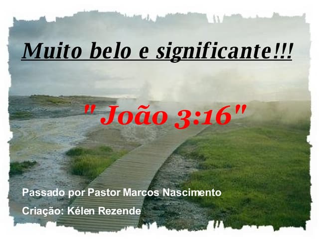 JoãO 3.16