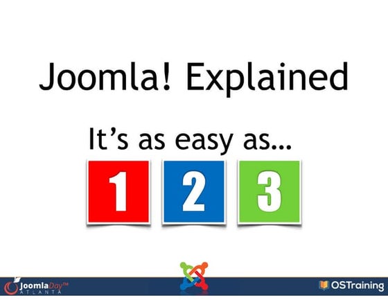 Joomla Explained - As Easy as 1, 2, 3