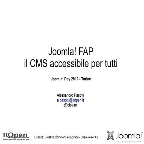 Joomla fap-joomla-day-2012