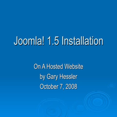 Joomla! Installation