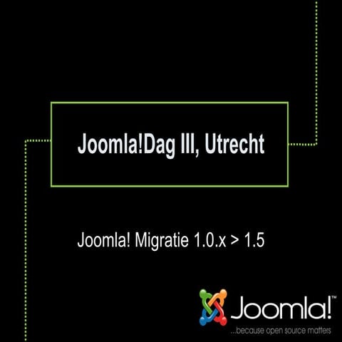 Joomla10 Joomla15 Migratie