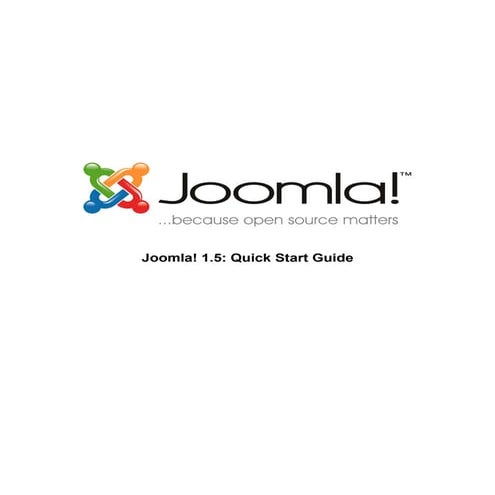 Joomla 15 Quickstart