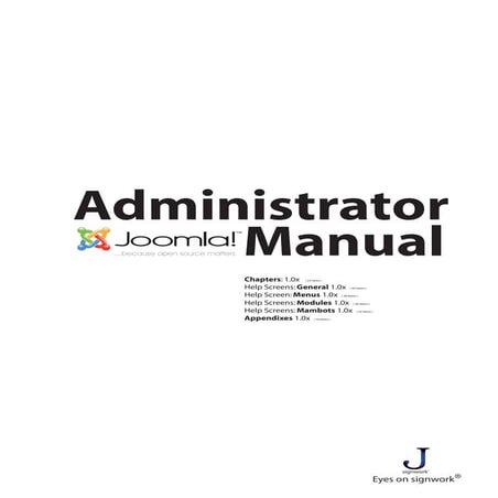 Joomla administratormanual vi_20060206