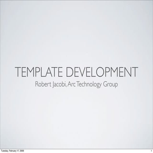 Joomla Template Development