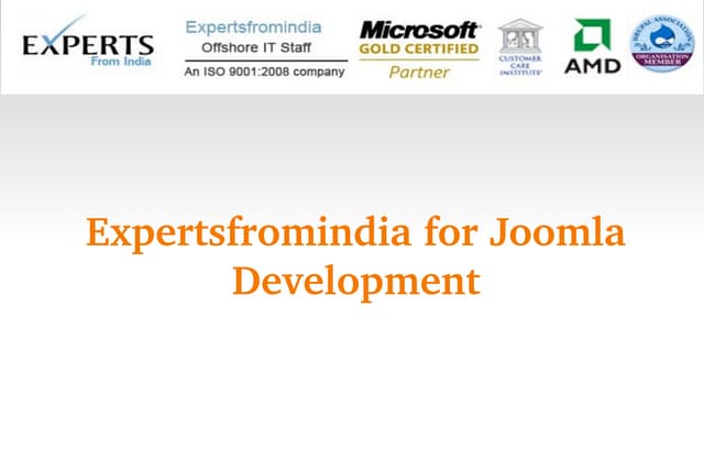  Joomla development services by experts fromindia