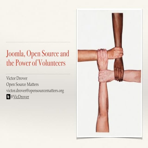 Joomla, open source and the power of volunteers