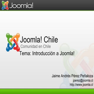 Joomla! Presentación 2009