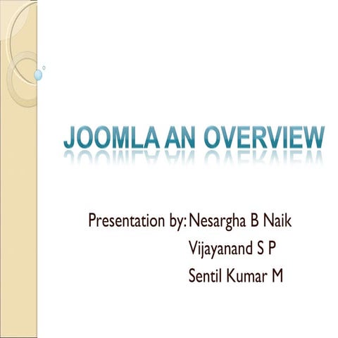 Joomla Presentation in Agriya Infoway