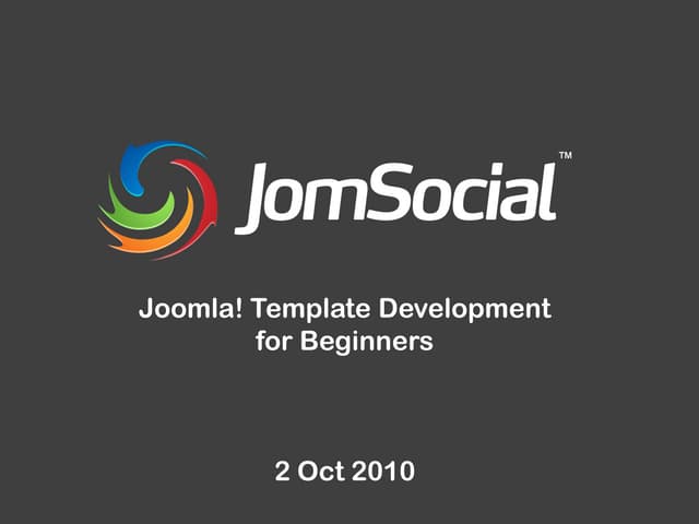 Joomla! Template for Beginners
