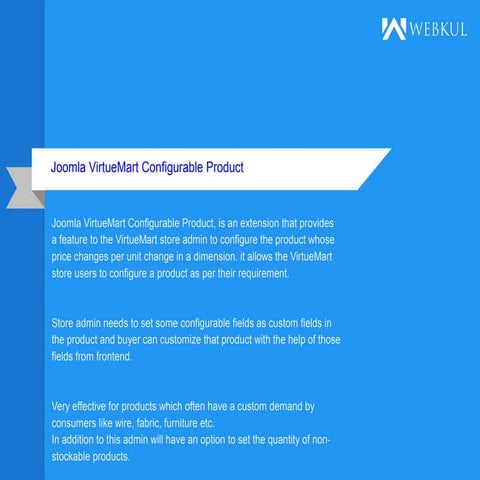 Joomla virtueMart configurable product