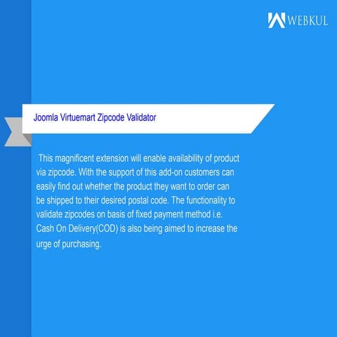Joomla virtuemart zipcode validator